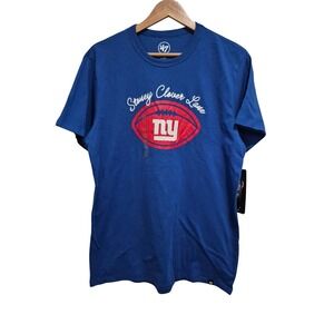 New York Giants 47 Brand Stoney Clover Lane T-Shirt Mens Football NY‎
